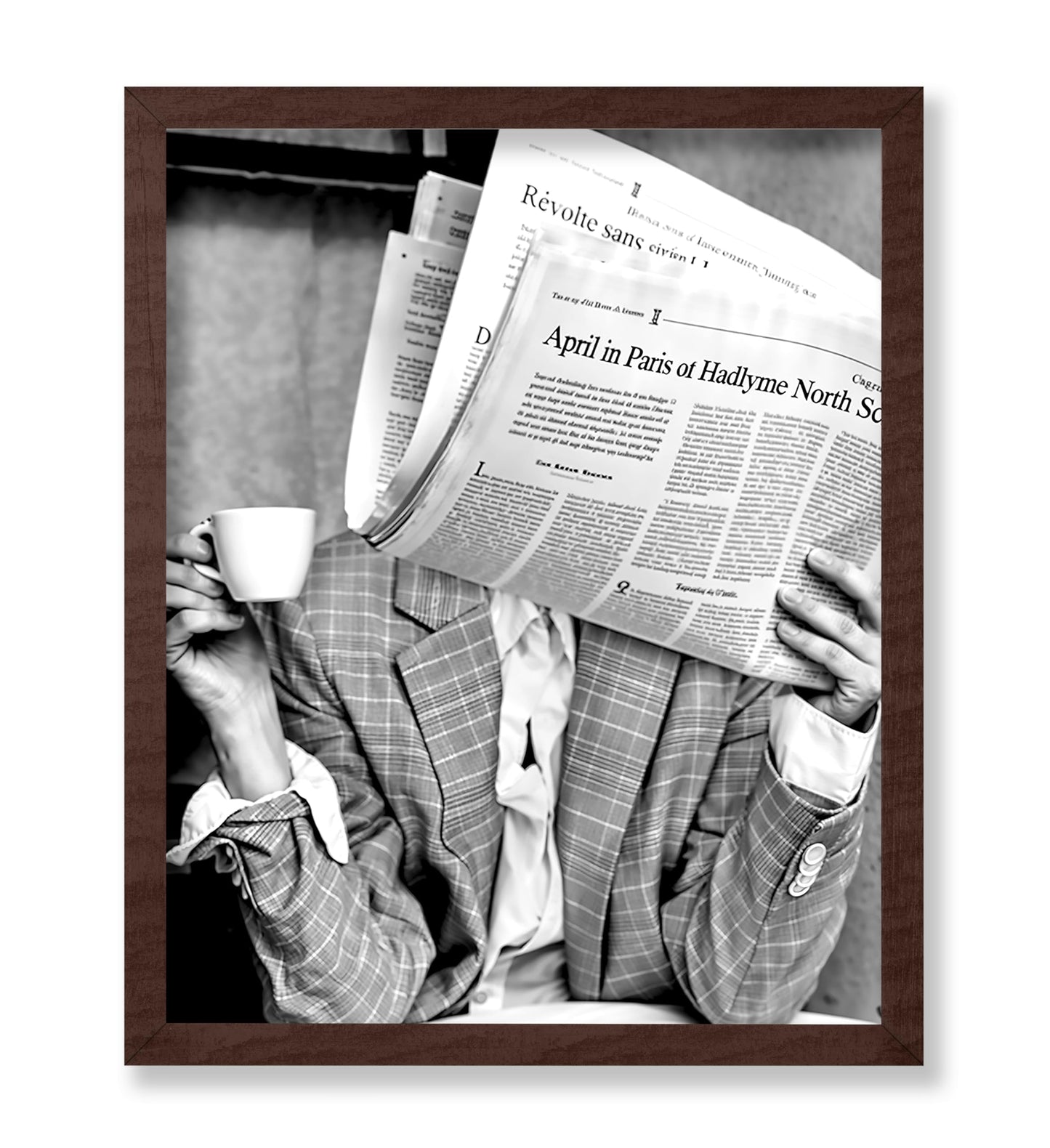 Woman Reading Newspaper