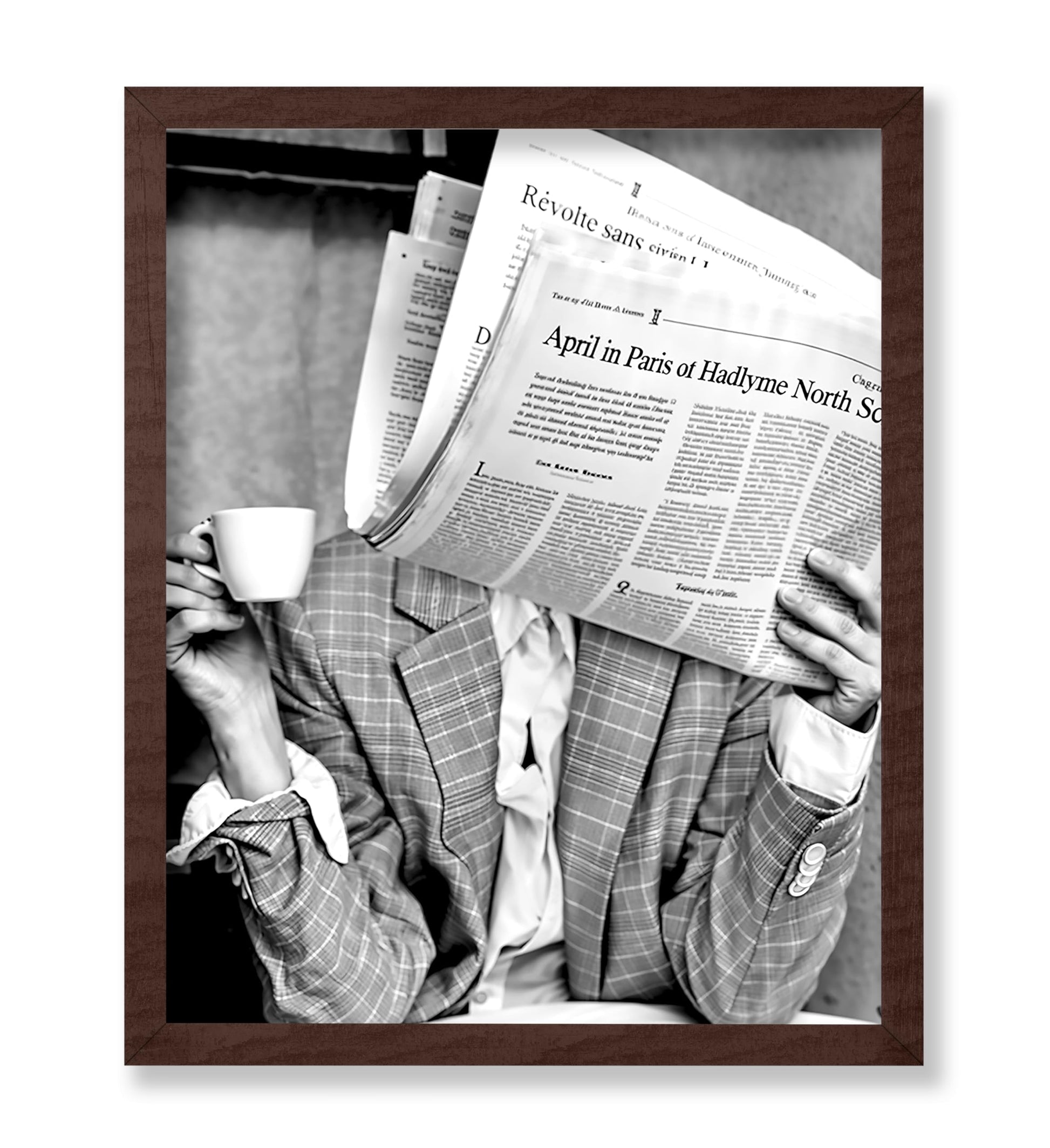 Woman Reading Newspaper