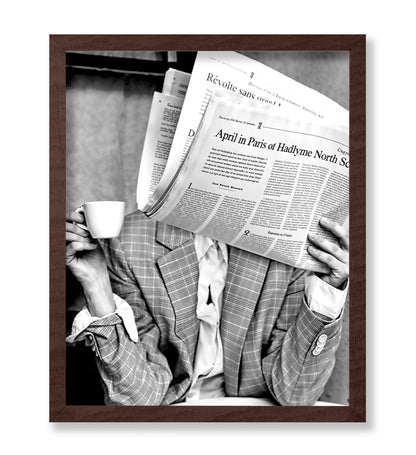 Woman Reading Newspaper
