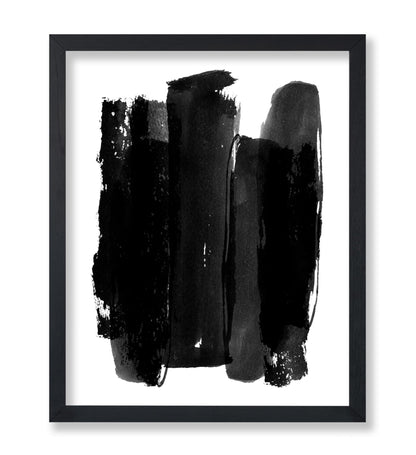 Black Brush Strokes No3