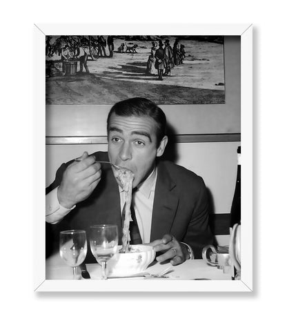 Connery Eating Pasta