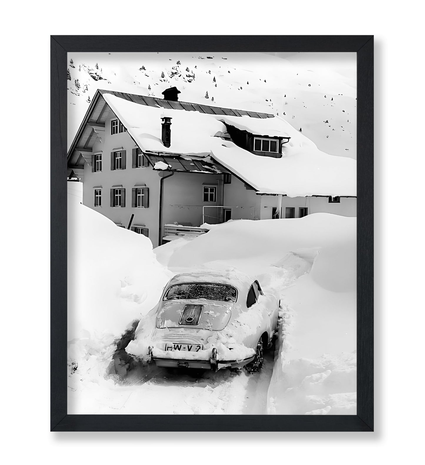 Car Stuck in Snow