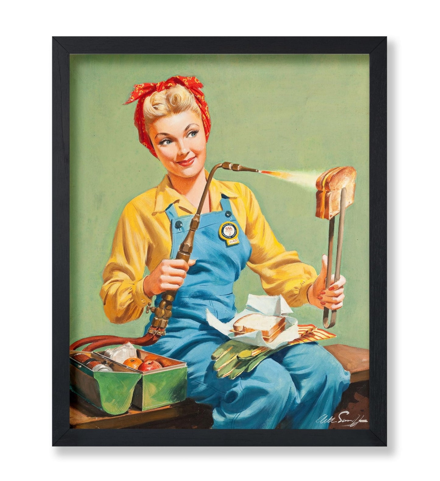 Rosie the Riveter Makes Toasted Cheese