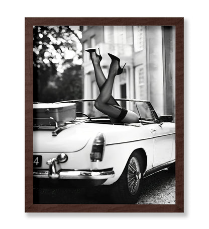 High Heels In Classic Car