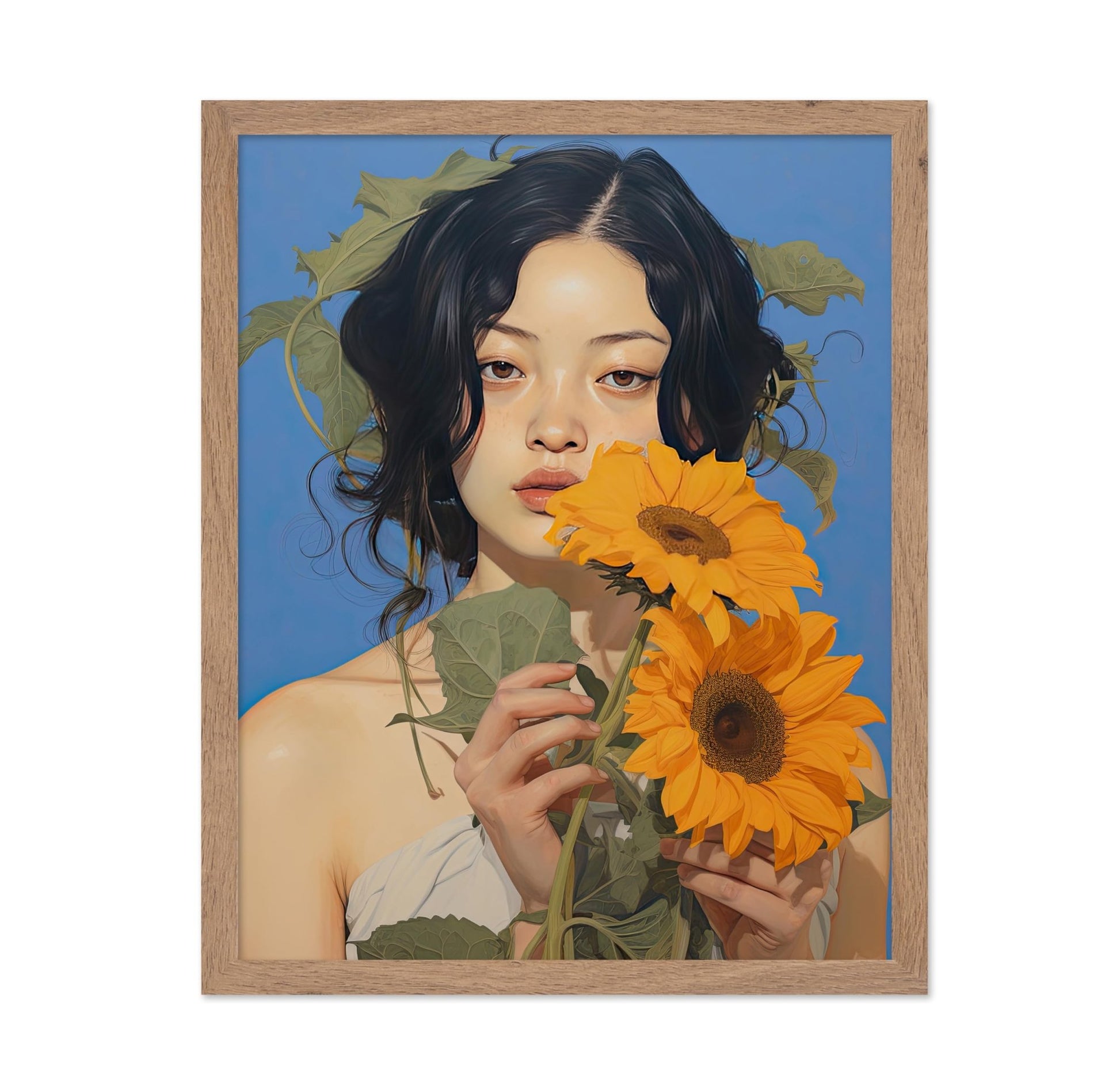 Woman with Sunflower