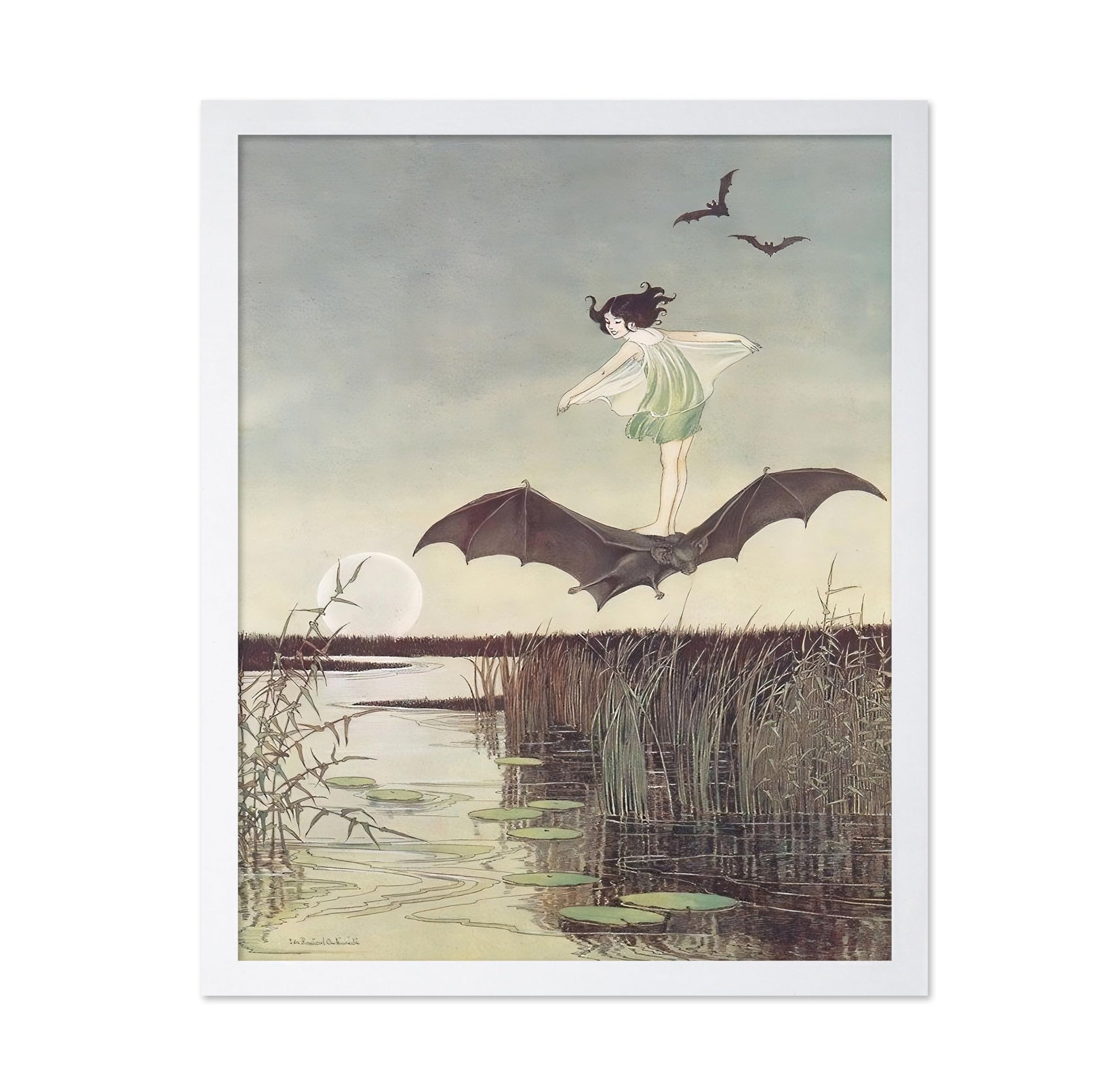 Winged Fairy & Black Bat