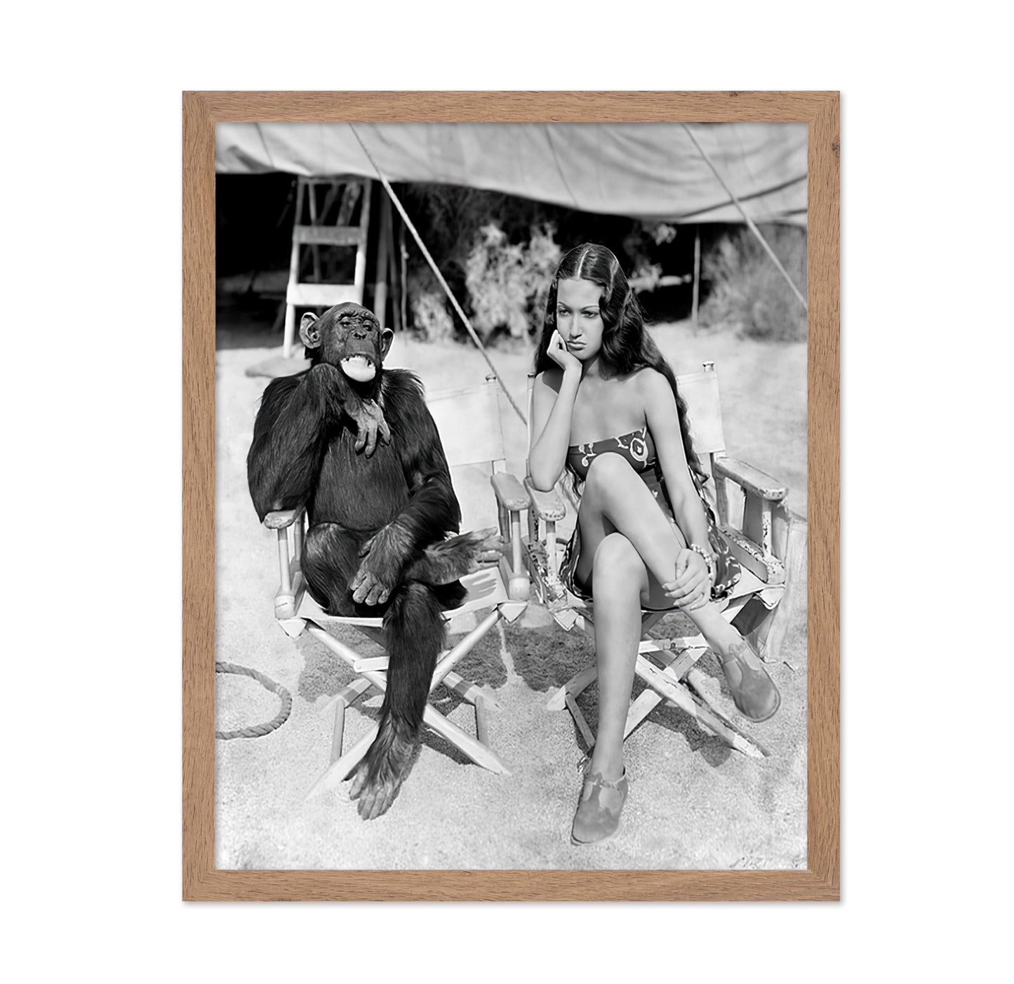 Dorothy Lamour and Jiggs the Chimpanzee