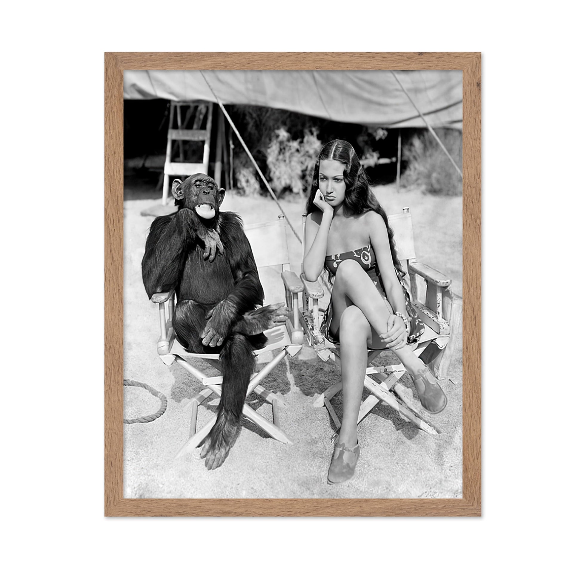 Dorothy Lamour and Jiggs the Chimpanzee
