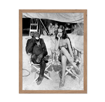 Dorothy Lamour and Jiggs the Chimpanzee