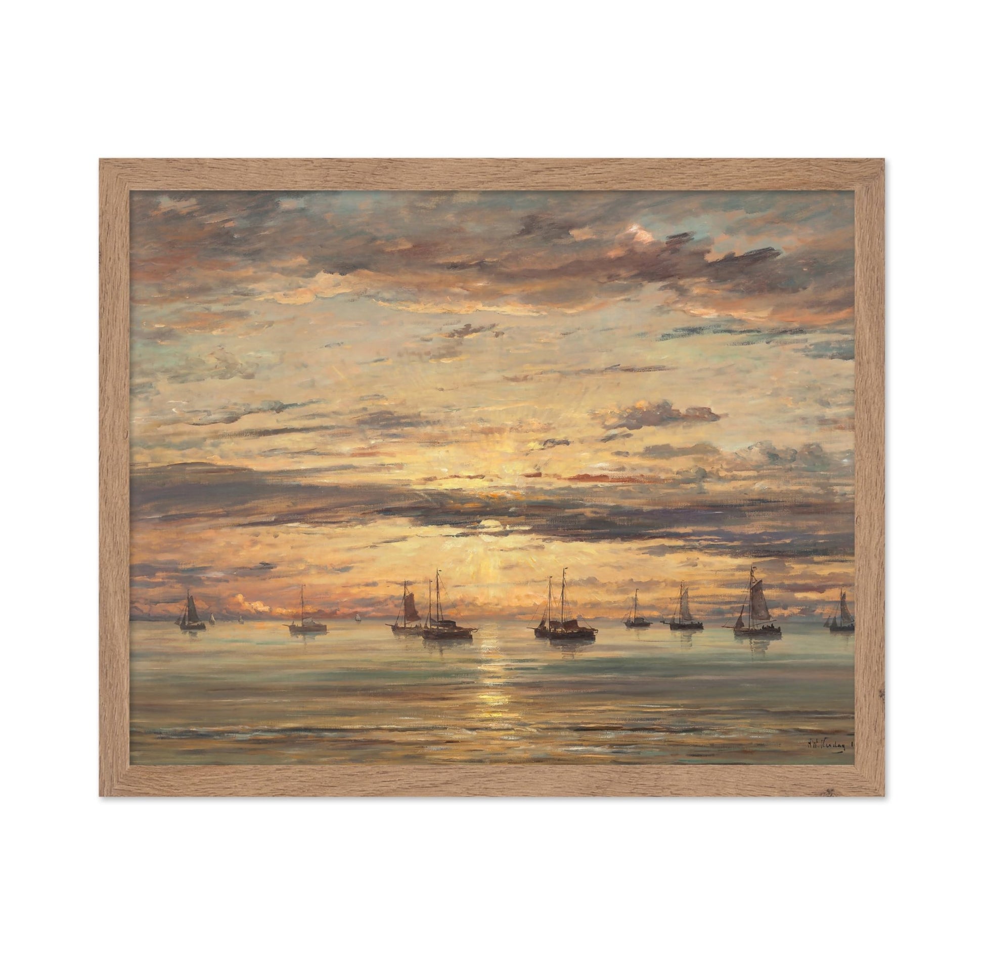 Hendrik Willem Mesdag - Sunset at Scheveningen