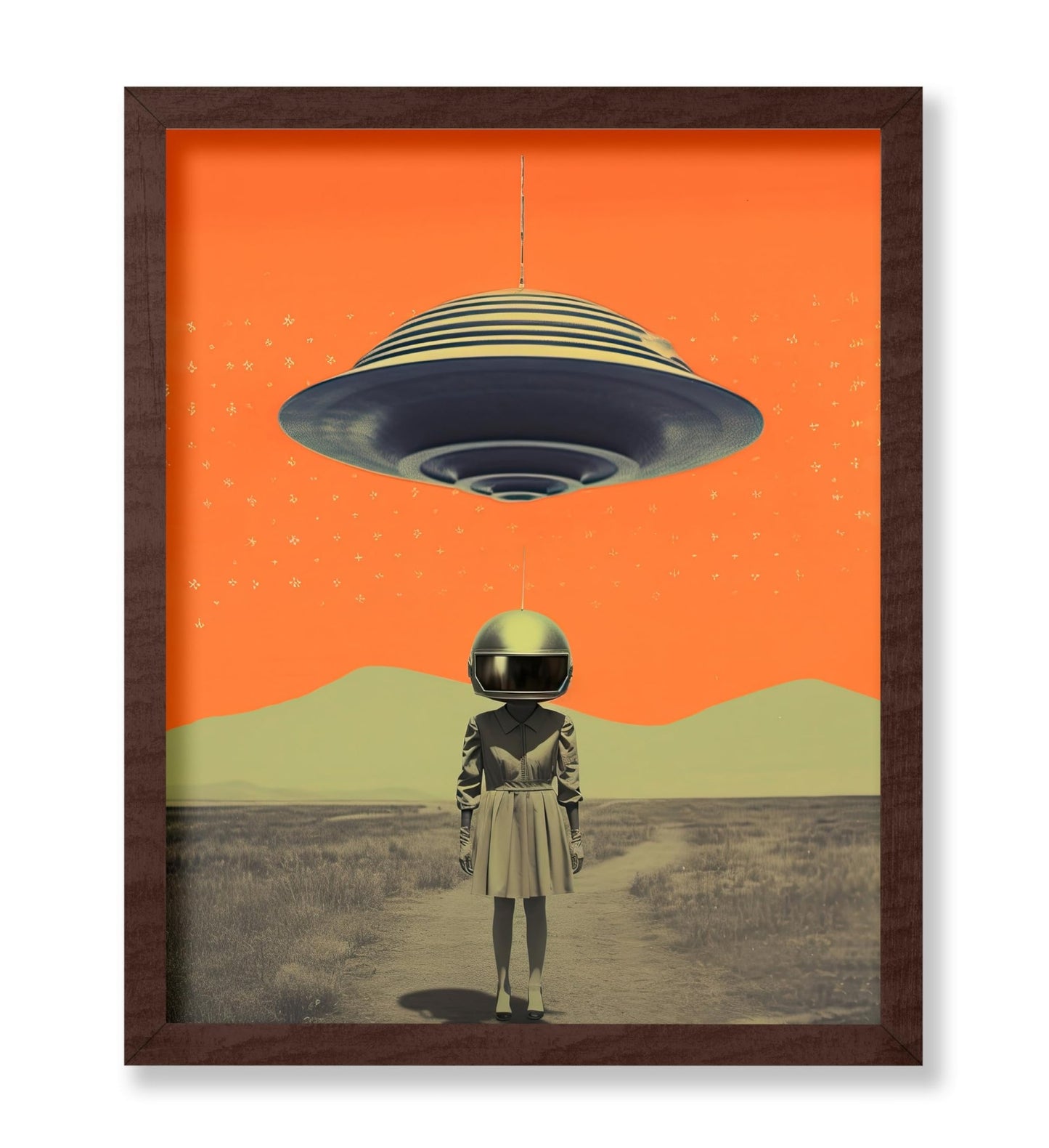 UFO and Masked Woman