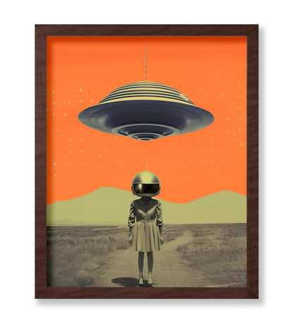 UFO and Masked Woman