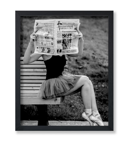 Ballet Dancer Reading