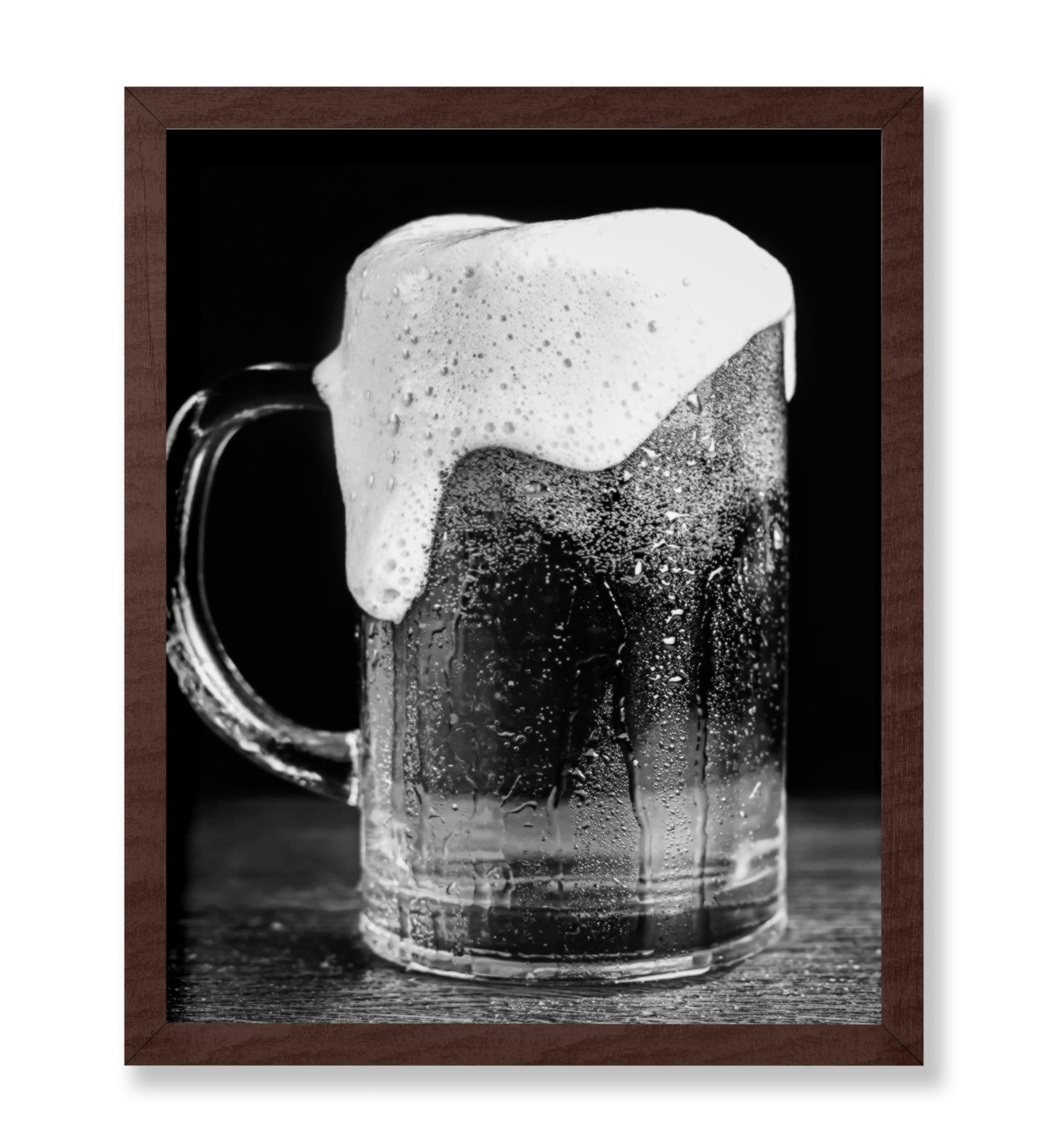 Beer with Foam in Mug