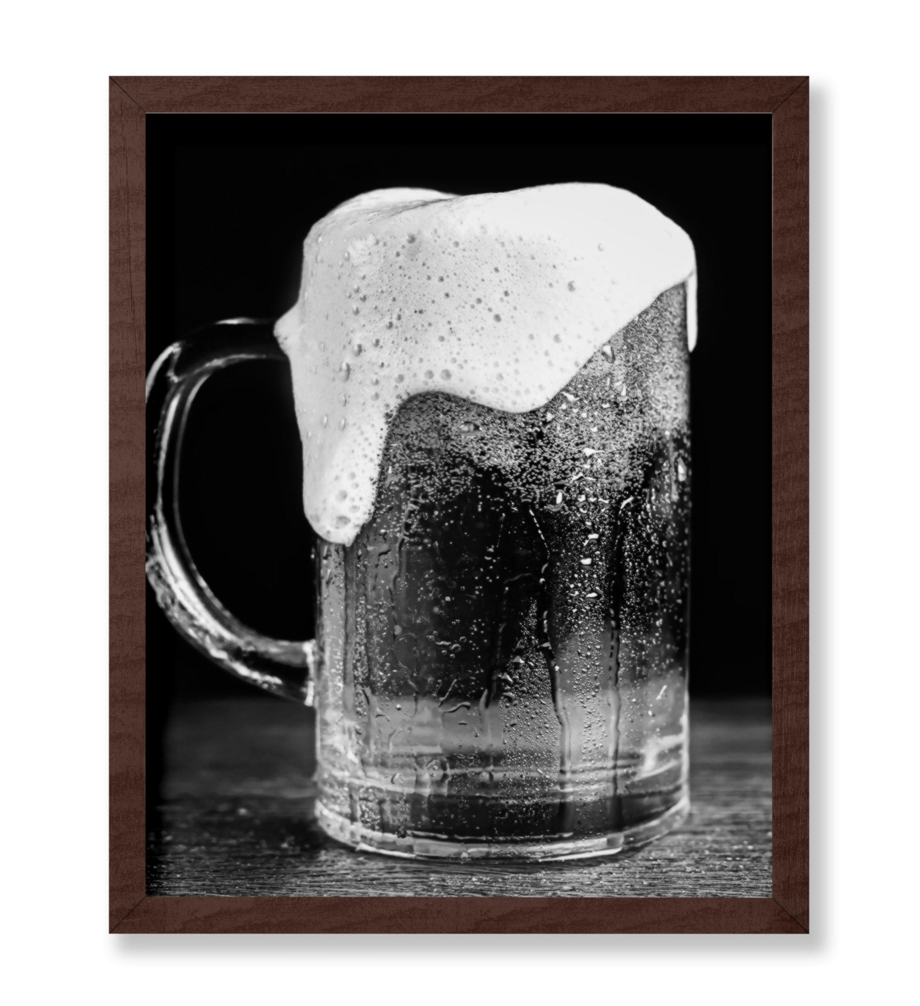Beer with Foam in Mug