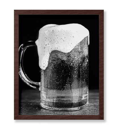 Beer with Foam in Mug