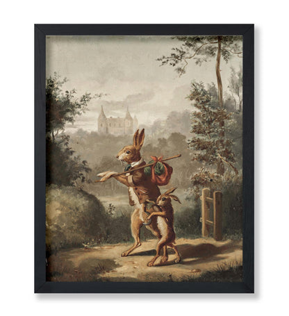 Bernard te Gempt - Two Hares With A Knapsack