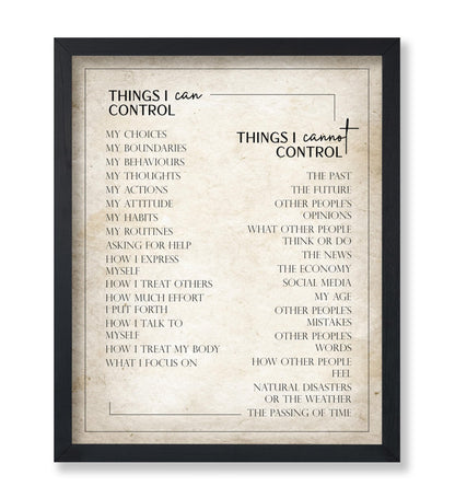 Things I Can Control