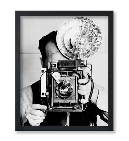 Photographer with Vintage Camera