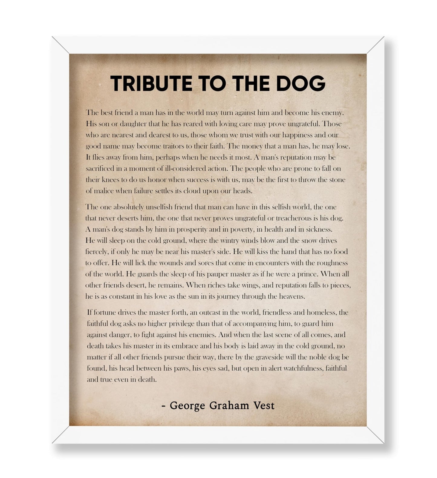 Tribute to the Dog