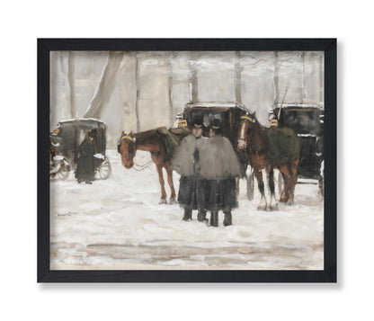 Carriages In The Snow, The Hague