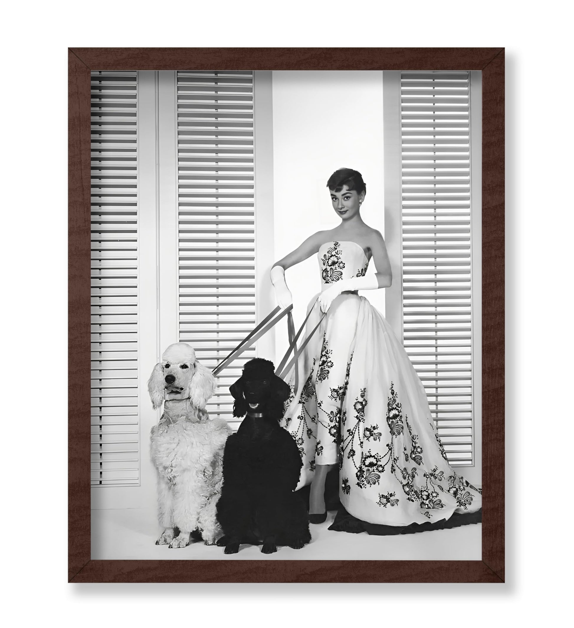 Audrey With Poodles