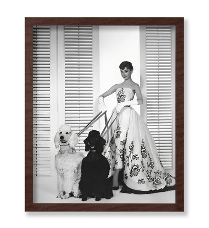 Audrey With Poodles
