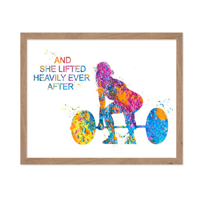 She Lifted Happily