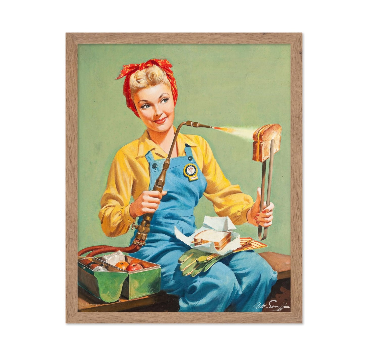Rosie the Riveter Makes Toasted Cheese
