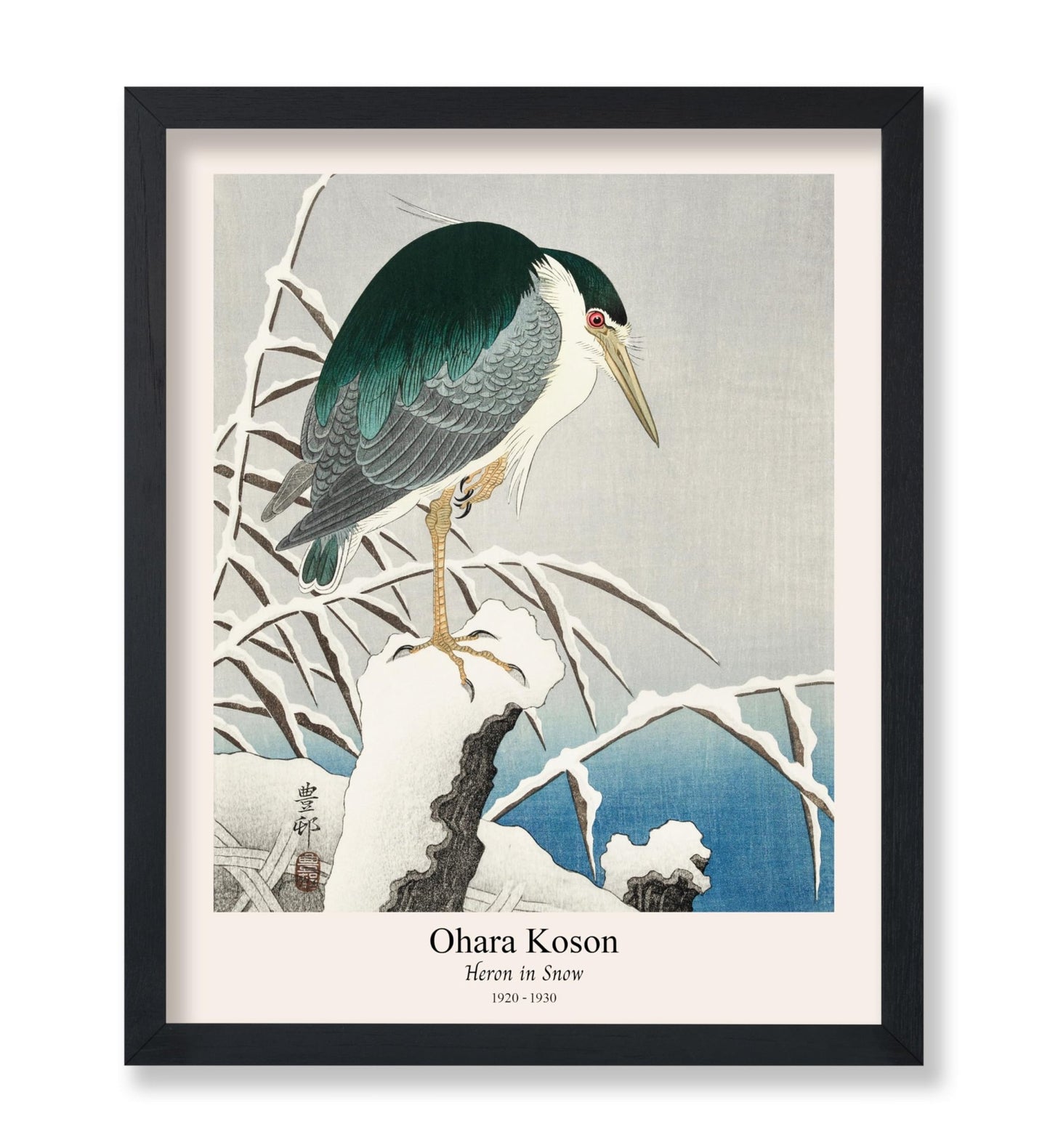 Ohara Koson - Heron in Snow