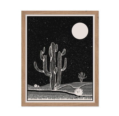Cactus and Moon