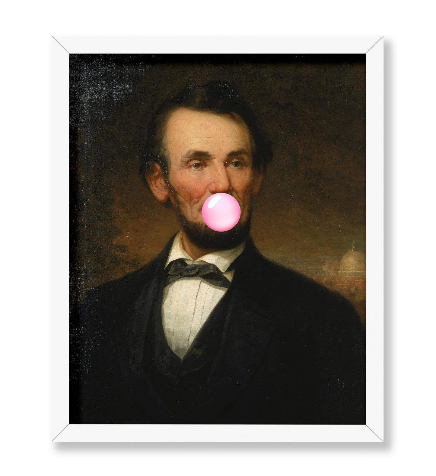 Abraham Lincoln Pink Bubble Gum