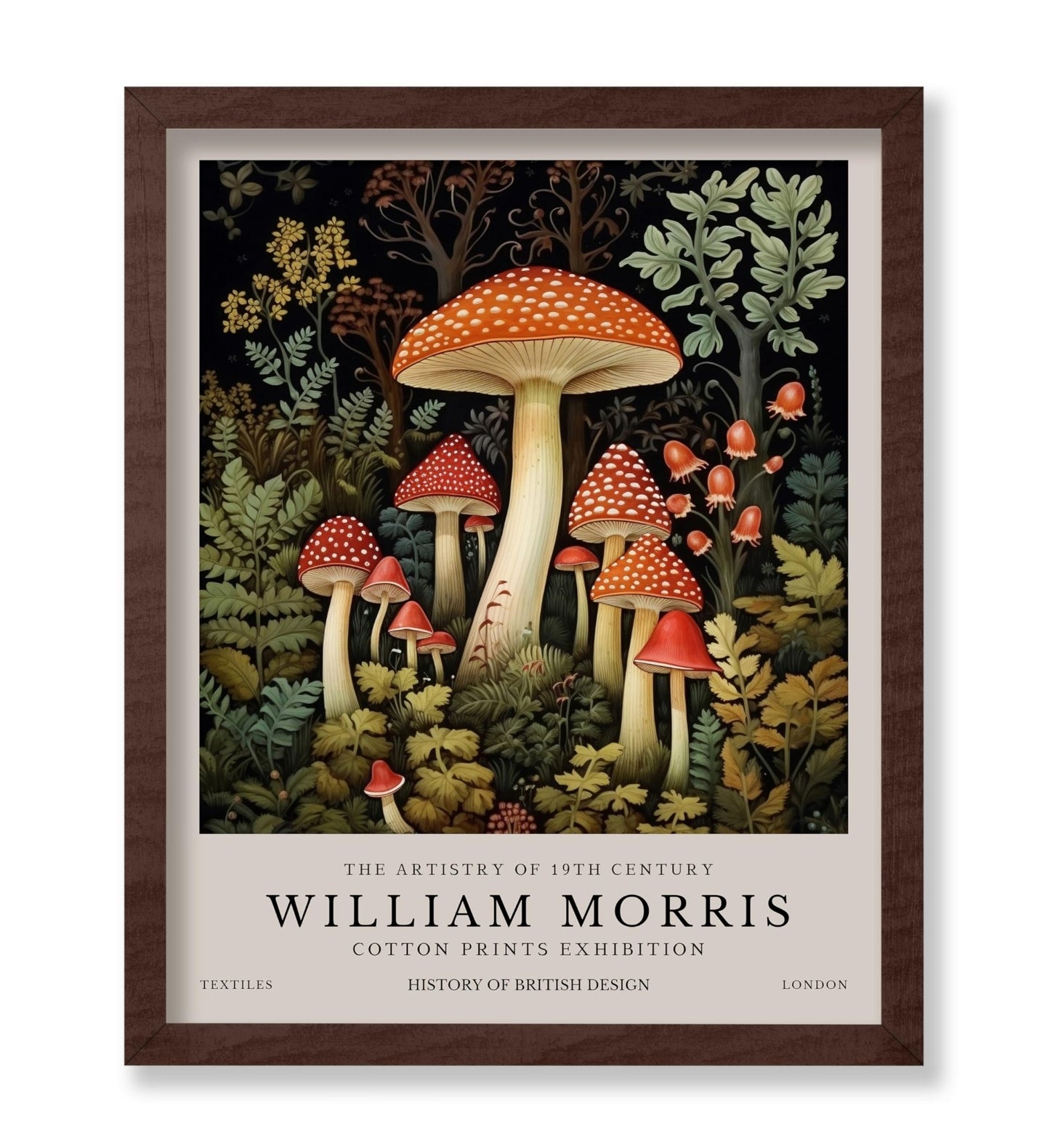 William Morris - Mushrooms No2