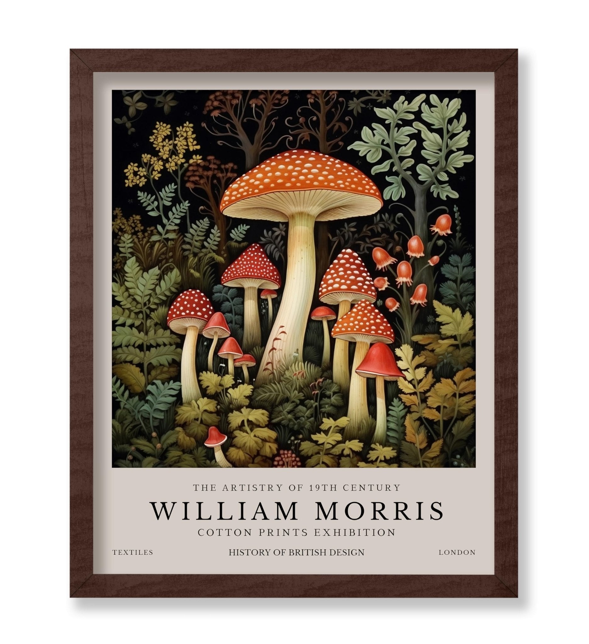 William Morris - Mushrooms No2
