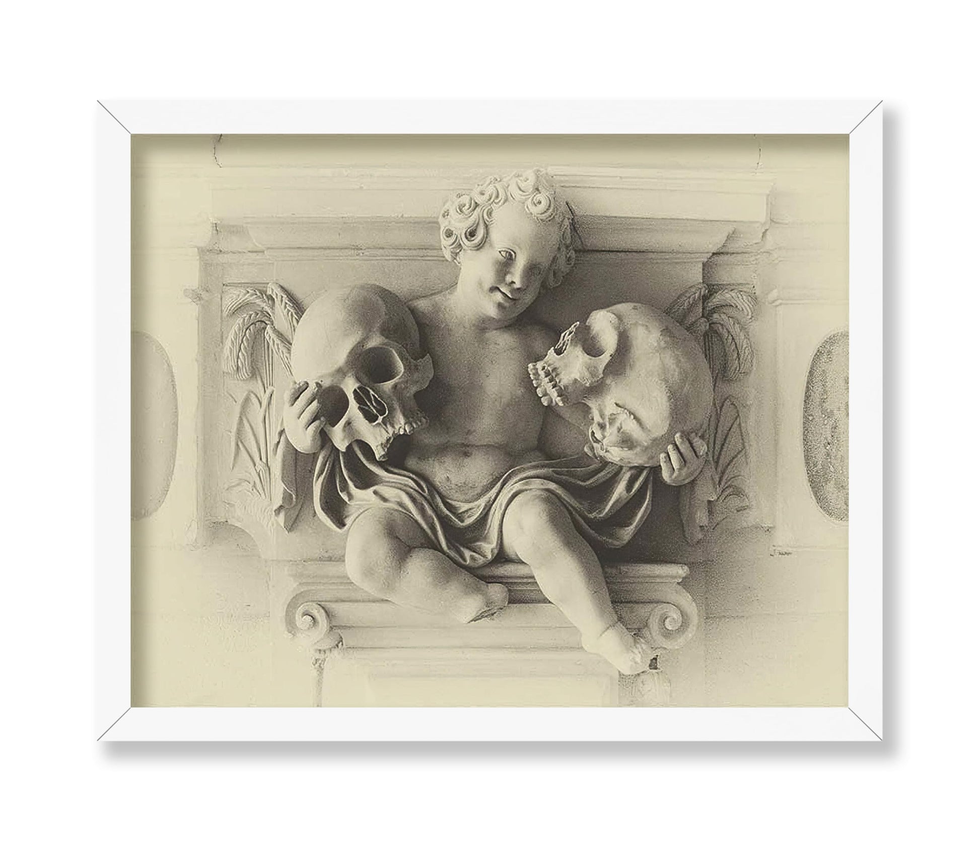 Cherub with Skulls