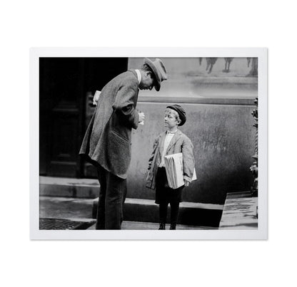 Boy Selling Newspaper