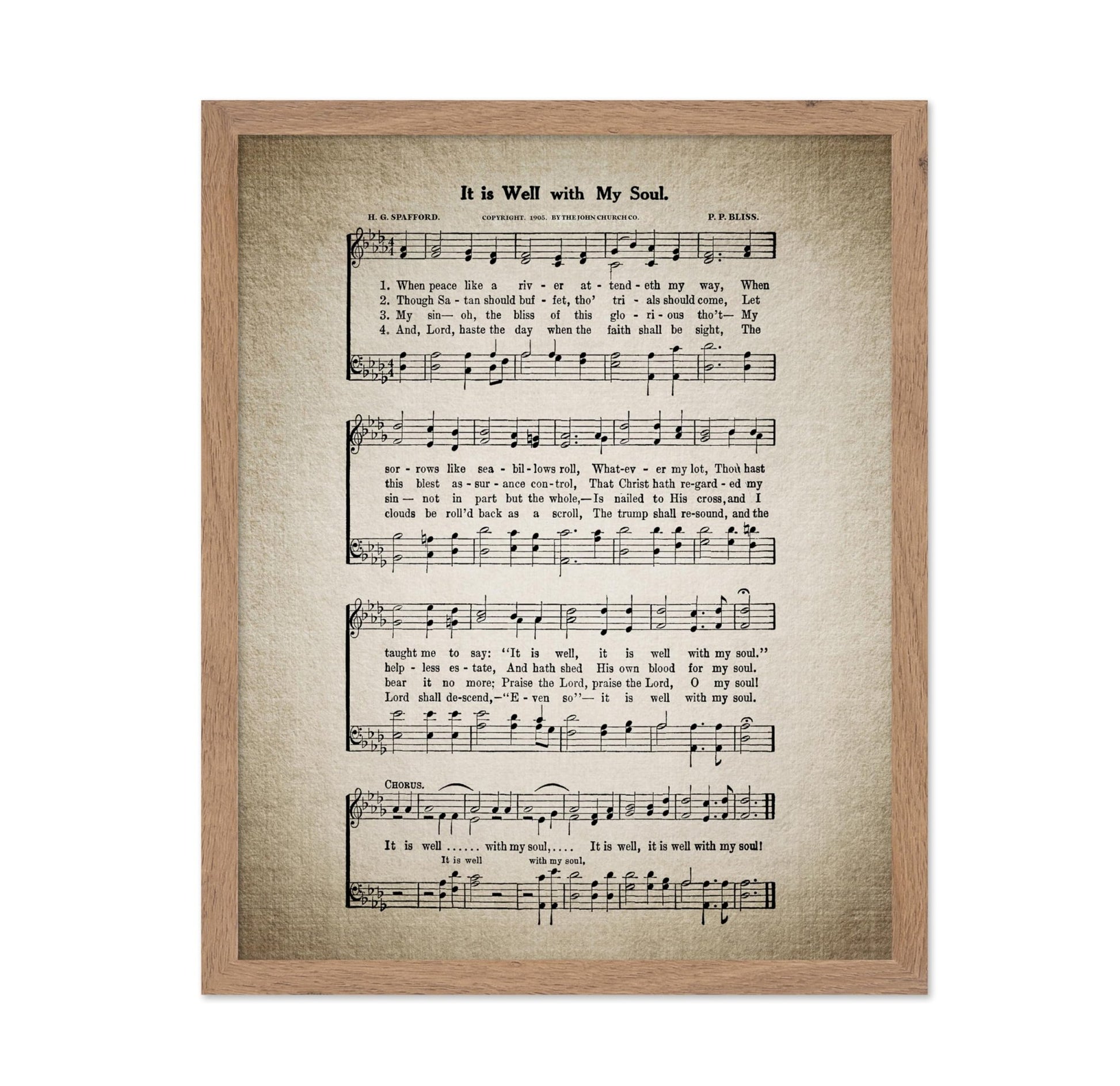 It Is Well With My Soul Hymnal Sheet No2