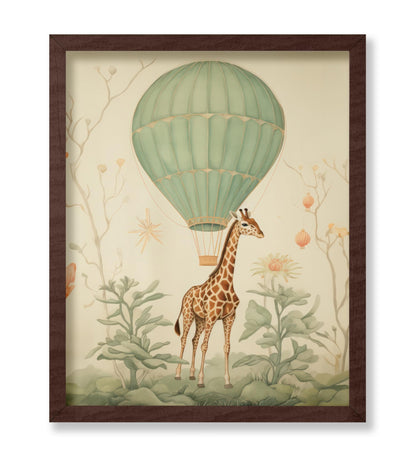 Giraffe and Hot Air Balloon