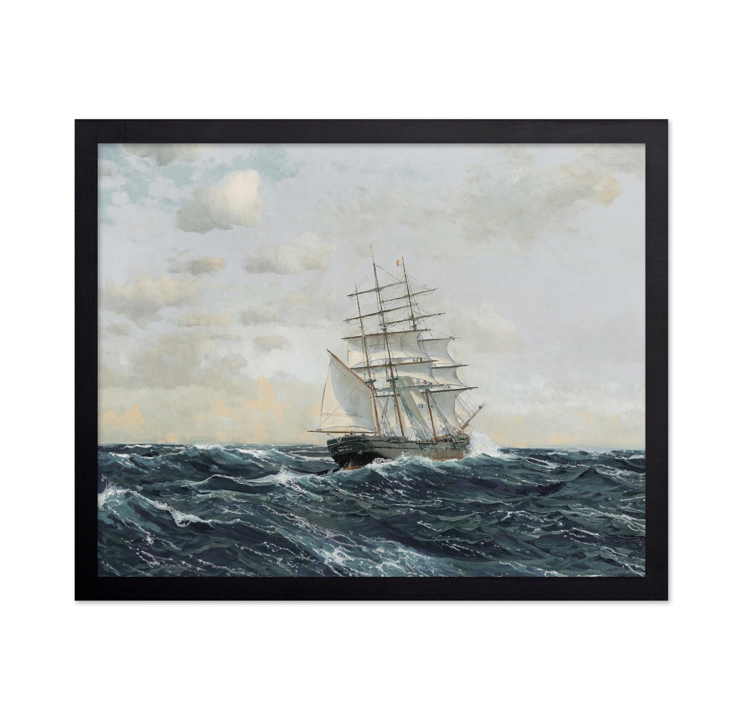 Three-Master on the High Seas