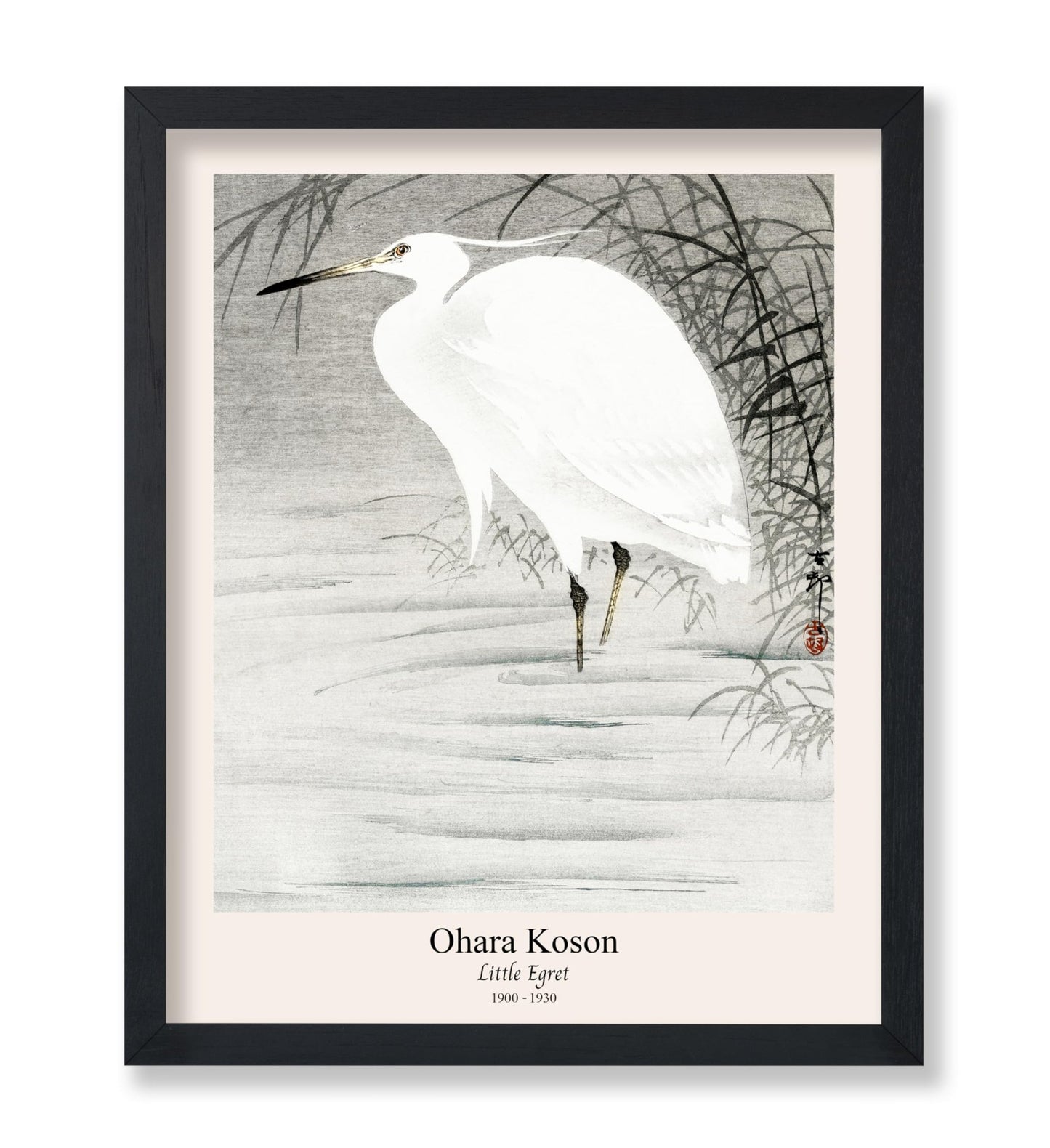 Ohara Koson - Little Egret No1
