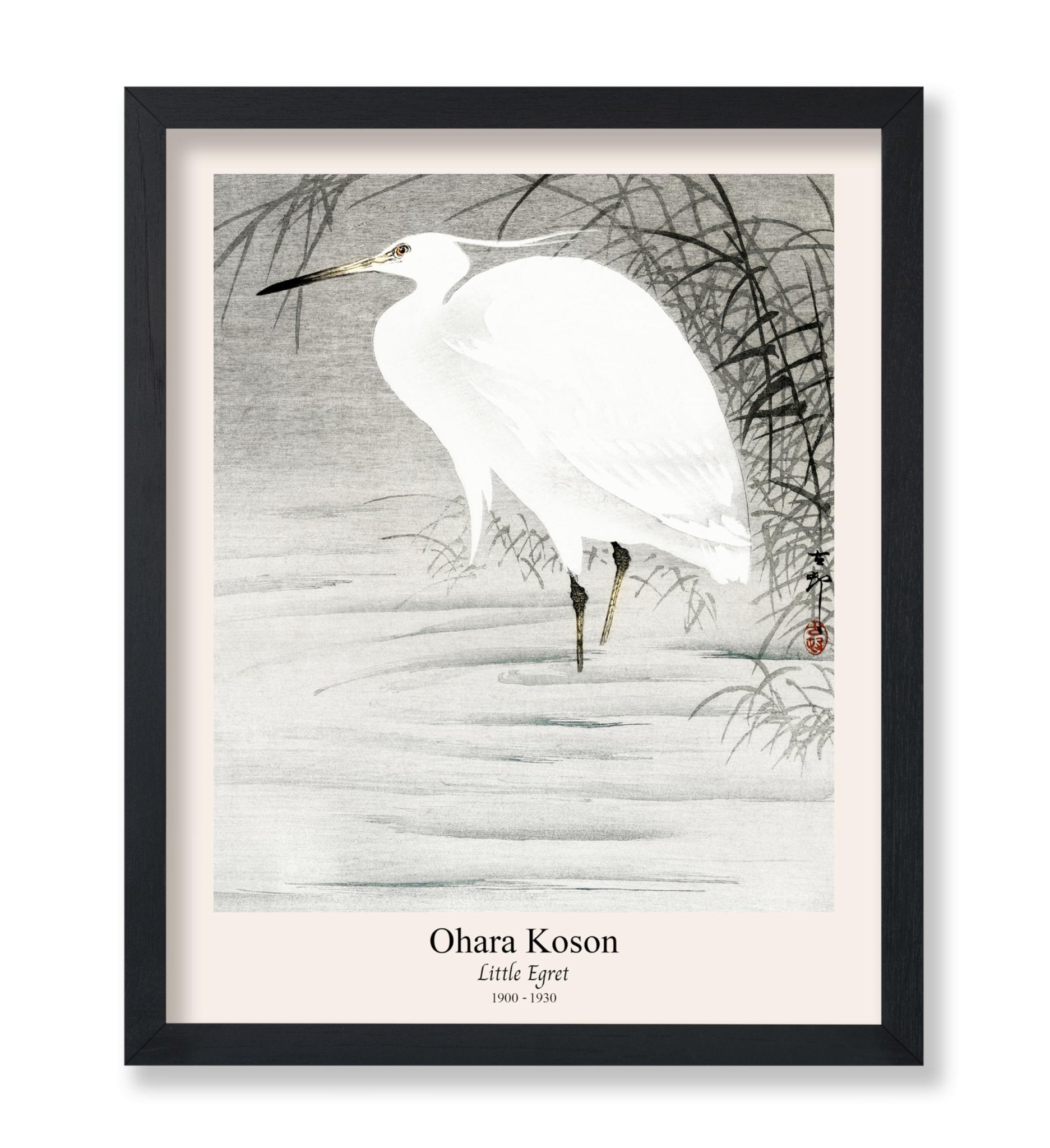 Ohara Koson - Little Egret No1