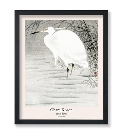 Ohara Koson - Little Egret No1