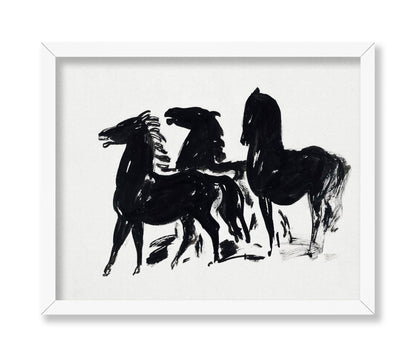 Leo Gestel - Three Black Horses
