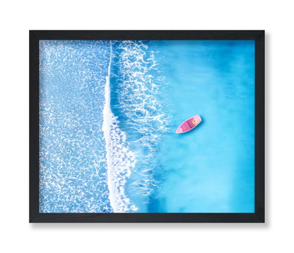 Wave and Boat at Sea
