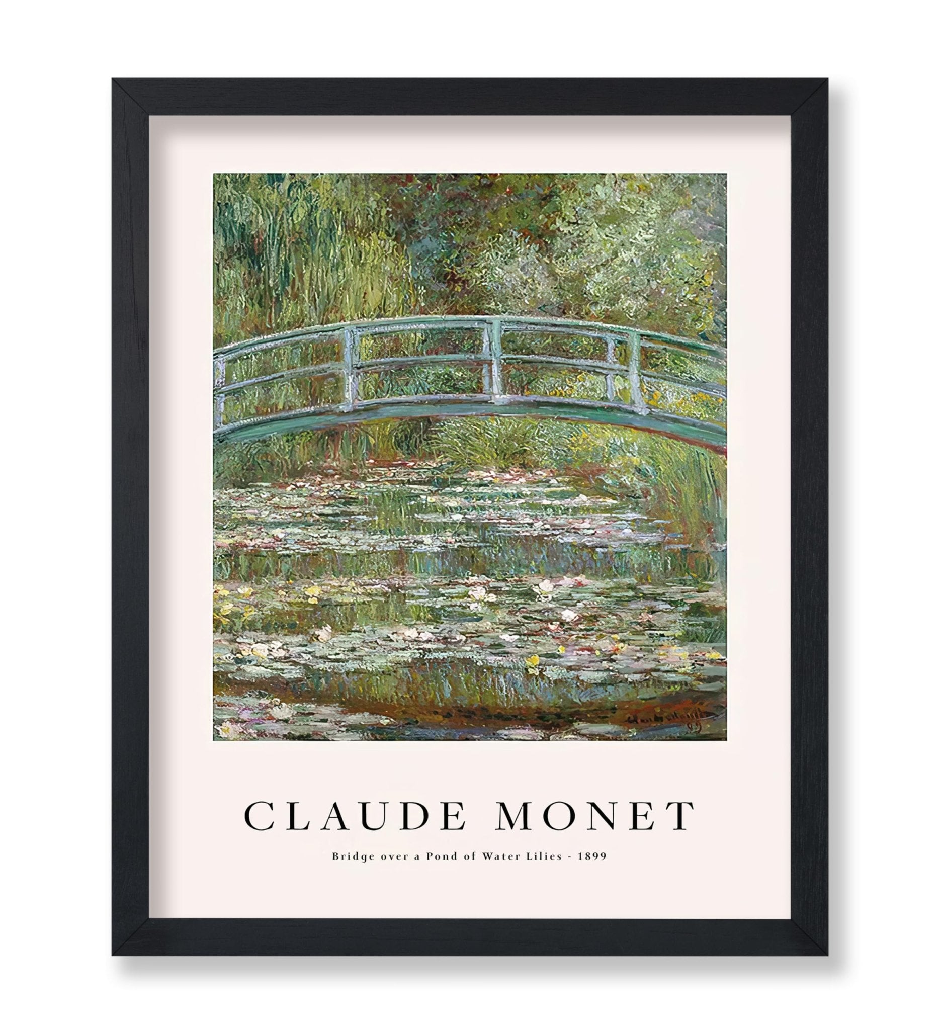 Claude Monet - Bridge Over A Pond of Water Lilies
