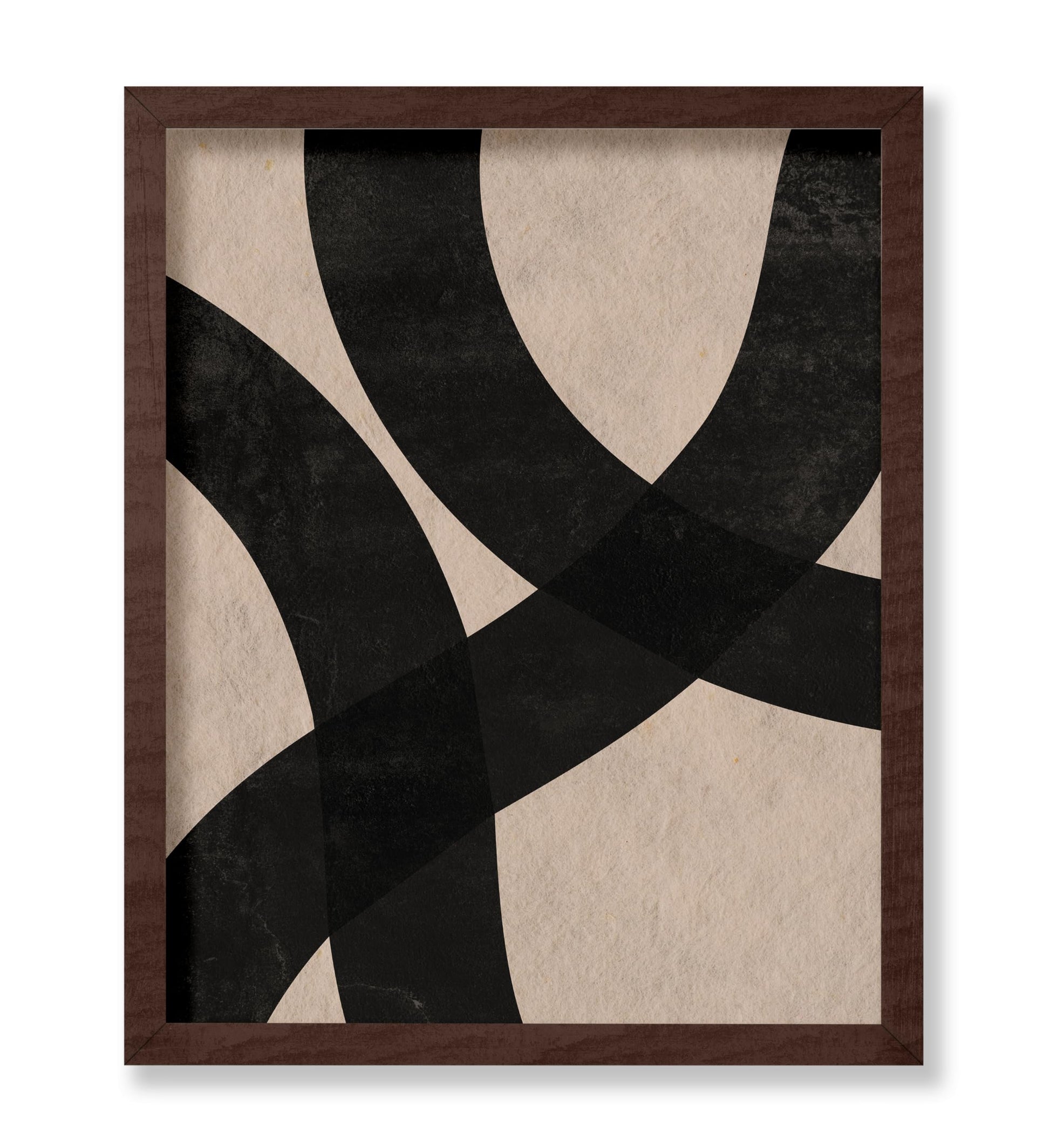 Black Ink Curved Strokes