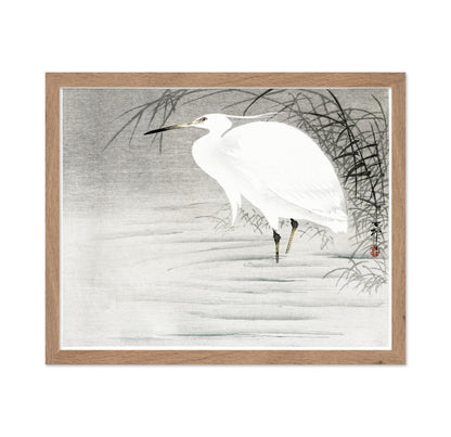Ohara Koson - Little Egret No2