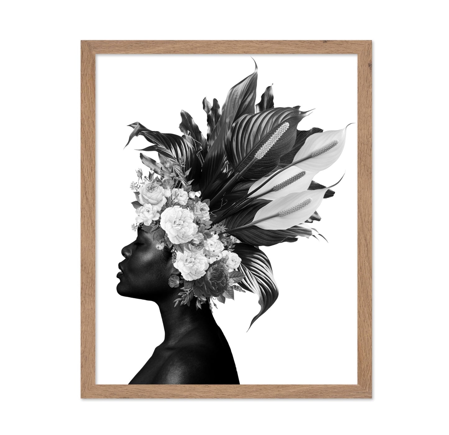 Woman and Flowers