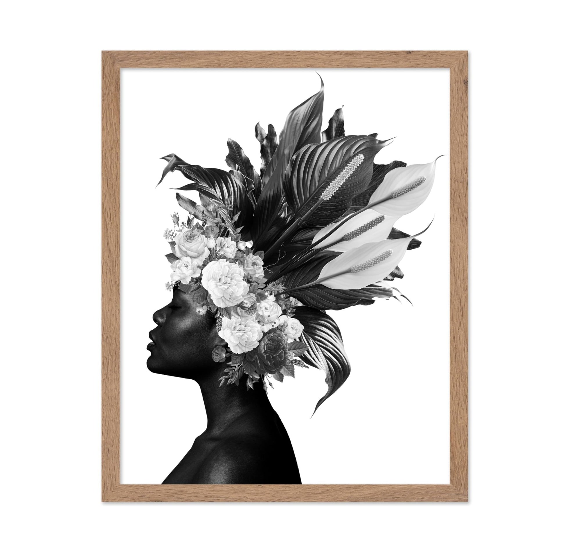 Woman and Flowers