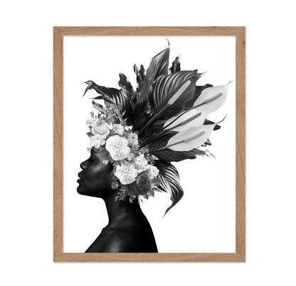Woman and Flowers